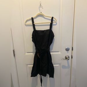 ASOS NWT Black Sleeveless Belted Summer Dress